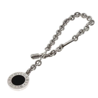 BVLGARI BVLGARI BVLGARI Onyx key ring Silver Ladies [Used]