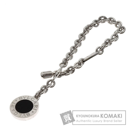 BVLGARI BVLGARI BVLGARI Onyx key ring Silver Ladies [Used]