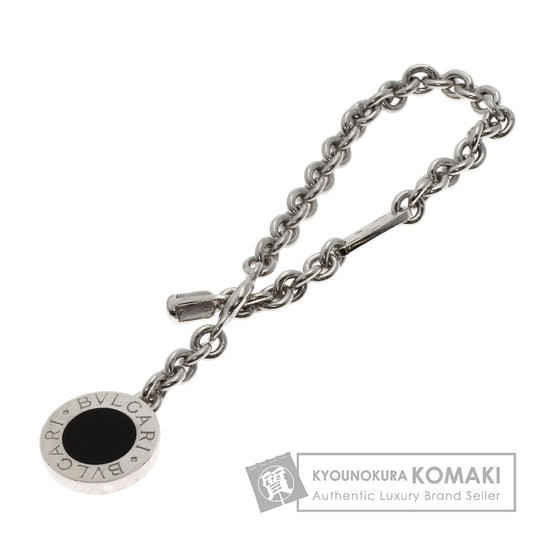 BVLGARI BVLGARI BVLGARI Onyx key ring Silver Ladies [Used]