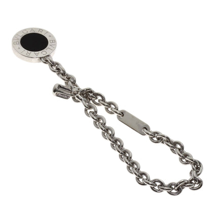 BVLGARI BVLGARI BVLGARI Onyx key ring Silver Ladies [Used]