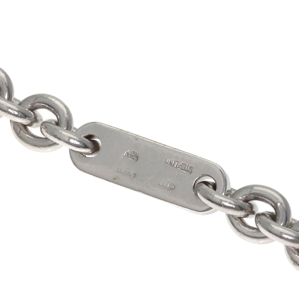 BVLGARI BVLGARI BVLGARI Onyx key ring Silver Ladies [Used]
