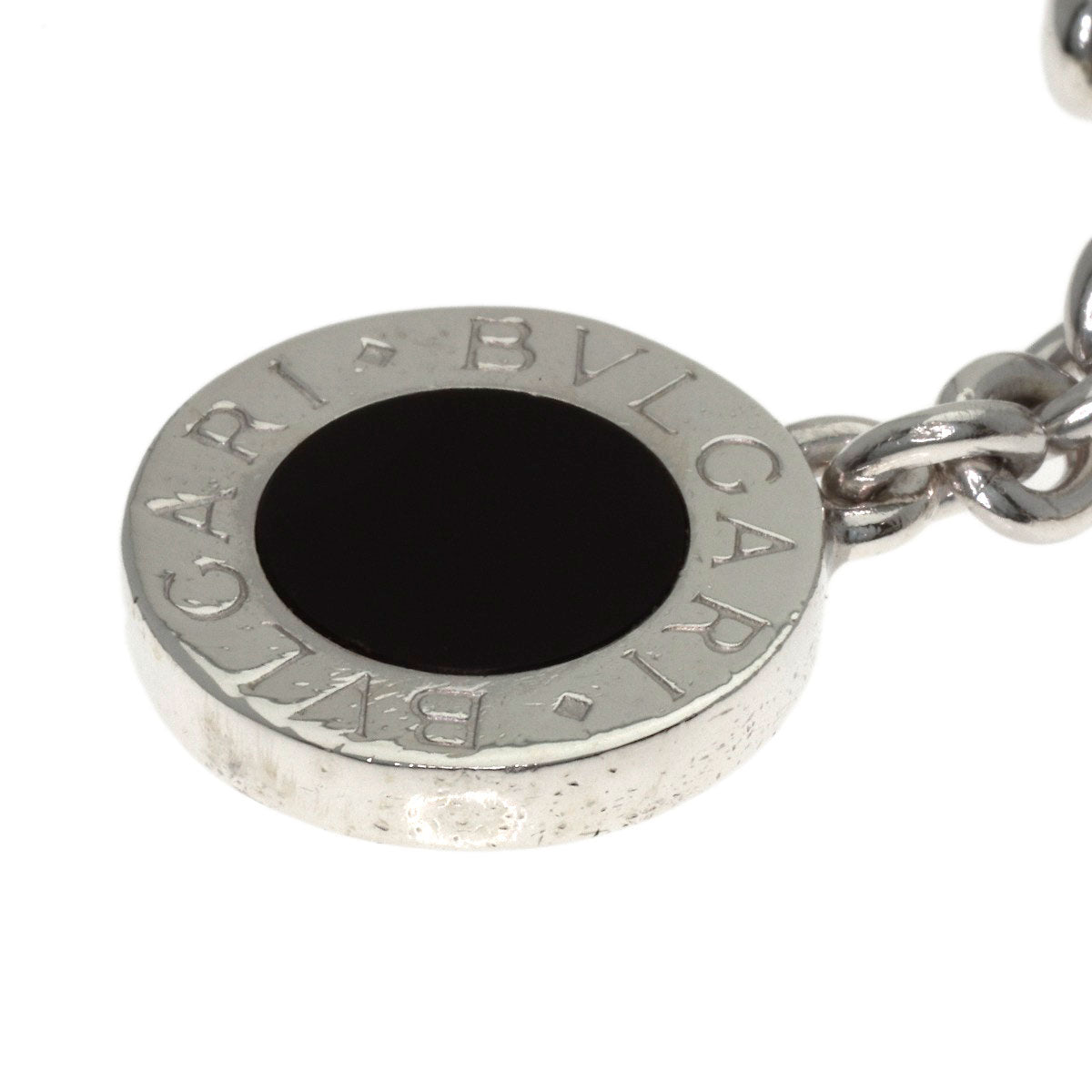 BVLGARI BVLGARI BVLGARI Onyx key ring Silver Ladies [Used]
