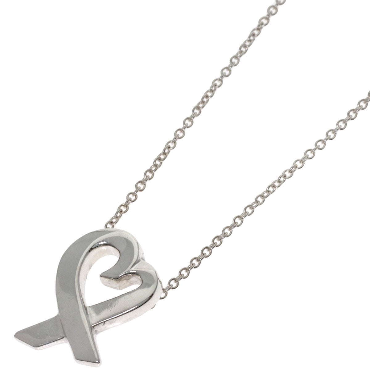 TIFFANY&Co. Loving heart Necklace Silver Ladies [Used]