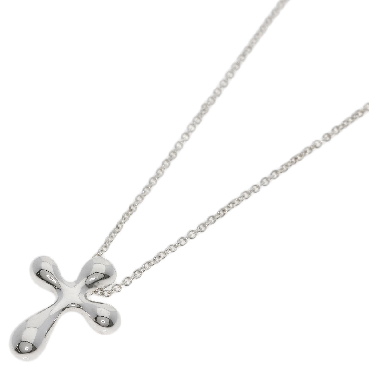 TIFFANY&Co. Small cross Necklace Silver Ladies [Used]