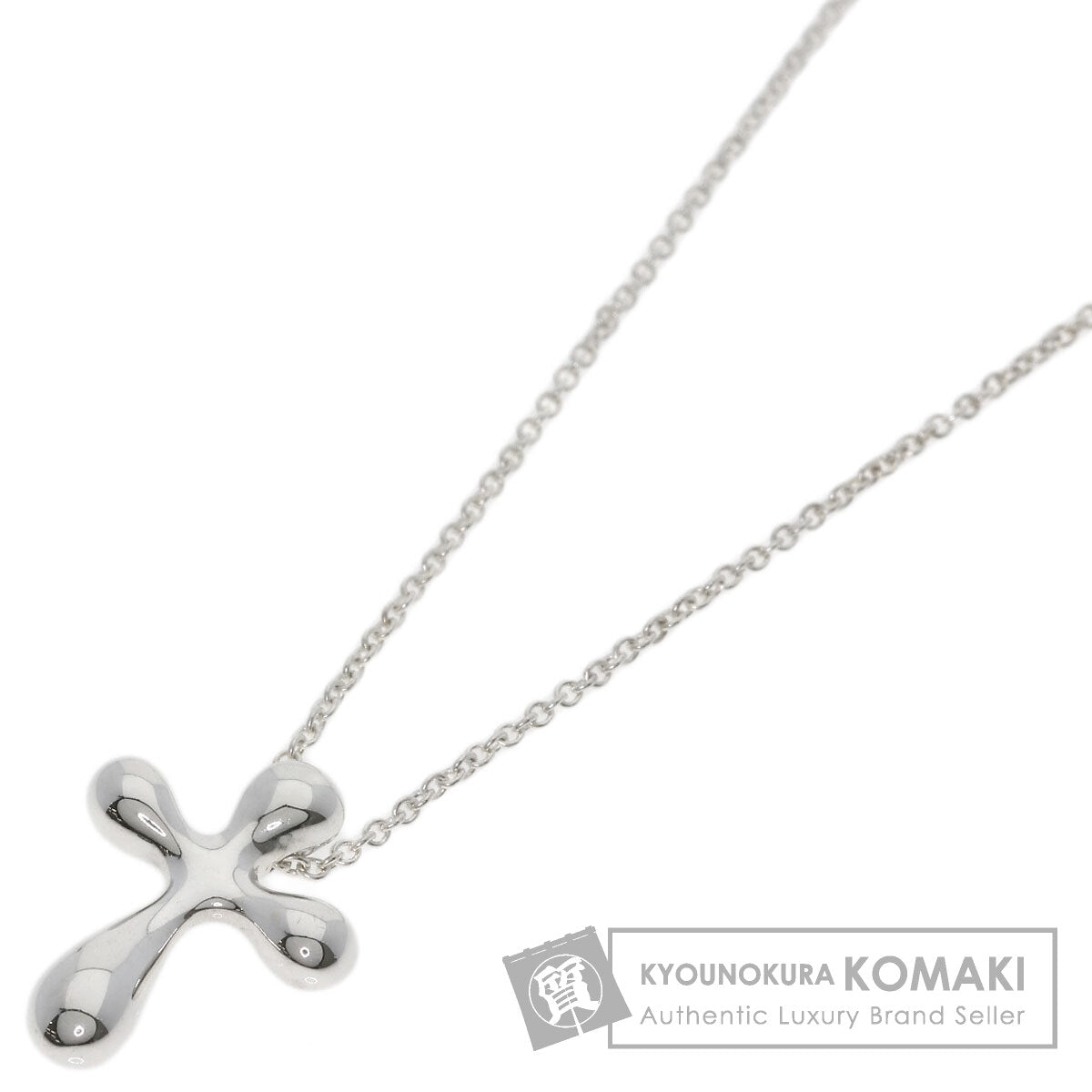 TIFFANY&Co. Small cross Necklace Silver Ladies [Used]