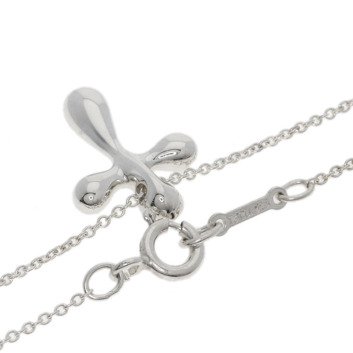 TIFFANY&Co. Small cross Necklace Silver Ladies [Used]