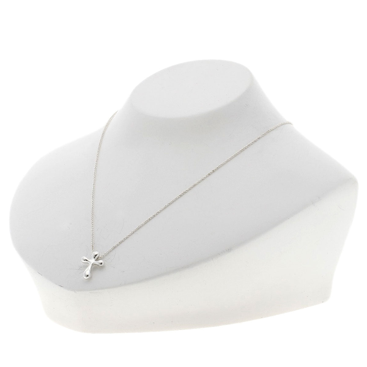 TIFFANY&Co. Small cross Necklace Silver Ladies [Used]