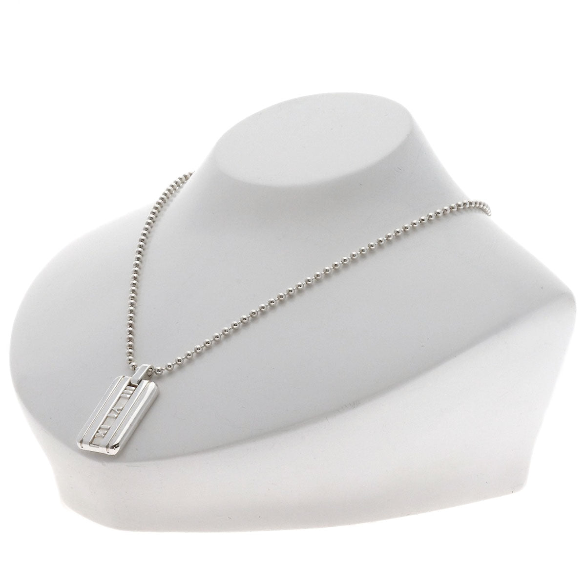 TIFFANY&Co. Atlas tag Necklace Silver Ladies [Used]