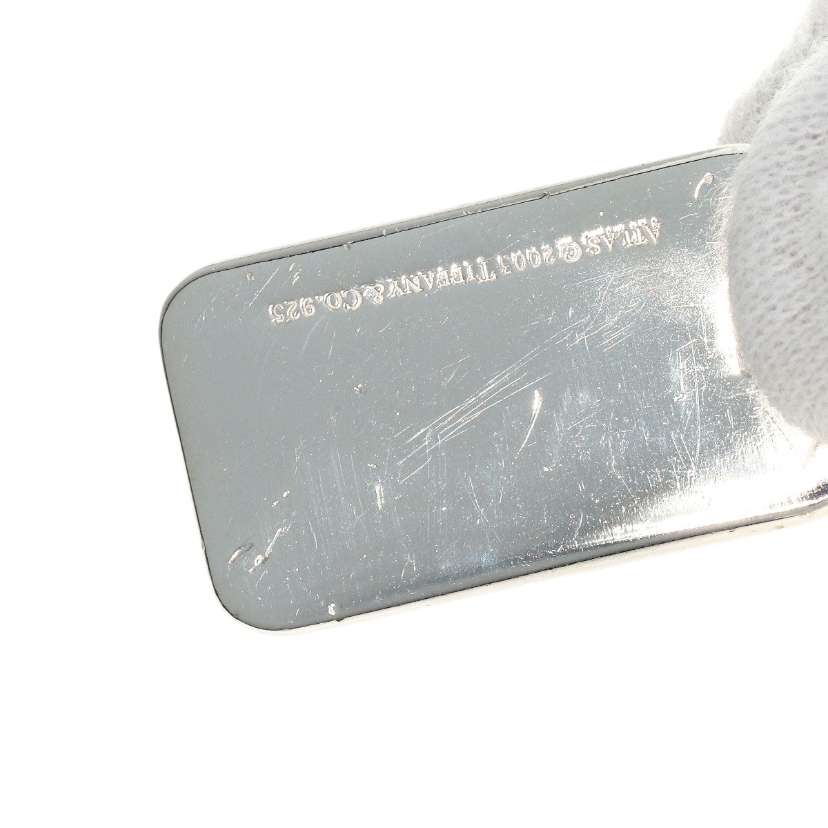 TIFFANY&Co. Atlas tag Necklace Silver Ladies [Used]