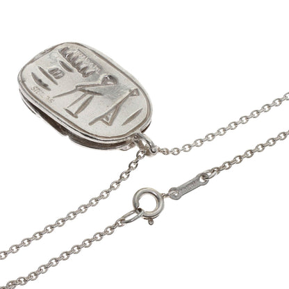 TIFFANY&Co. Scarab Hieroglyph Necklace Silver Ladies [Used]