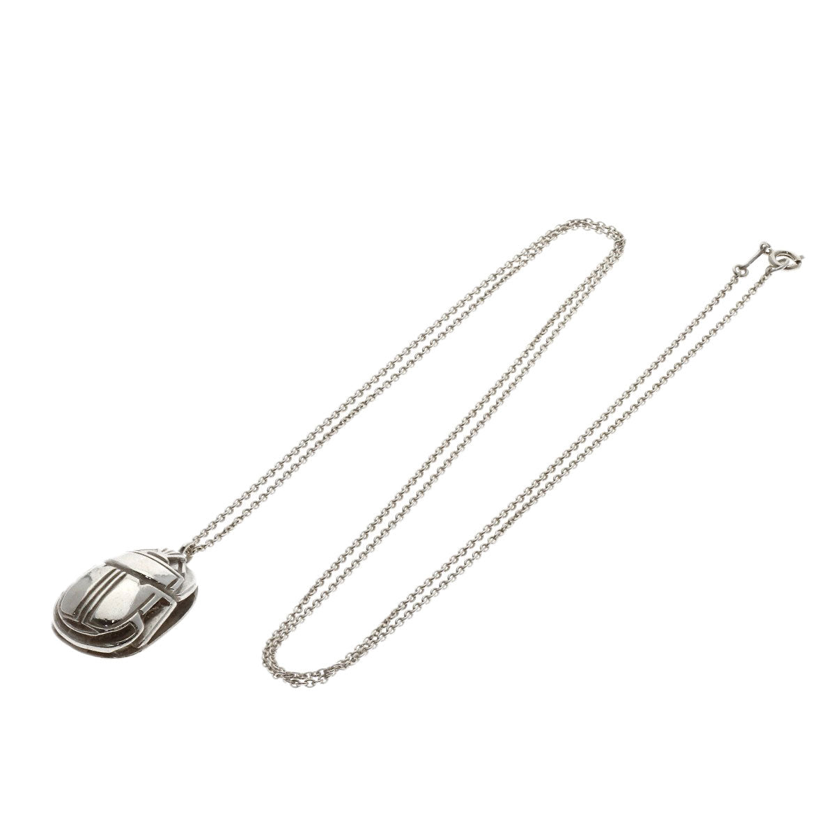 TIFFANY&Co. Scarab Hieroglyph Necklace Silver Ladies [Used]