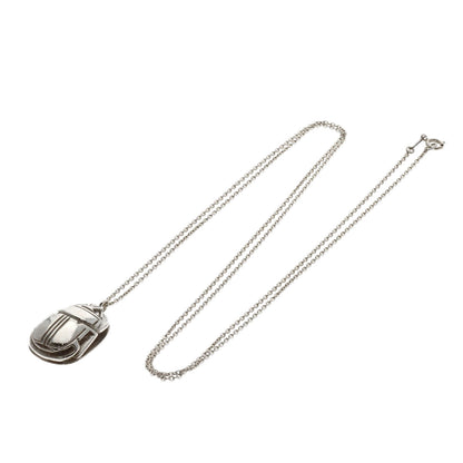 TIFFANY&Co. Scarab Hieroglyph Necklace Silver Ladies [Used]