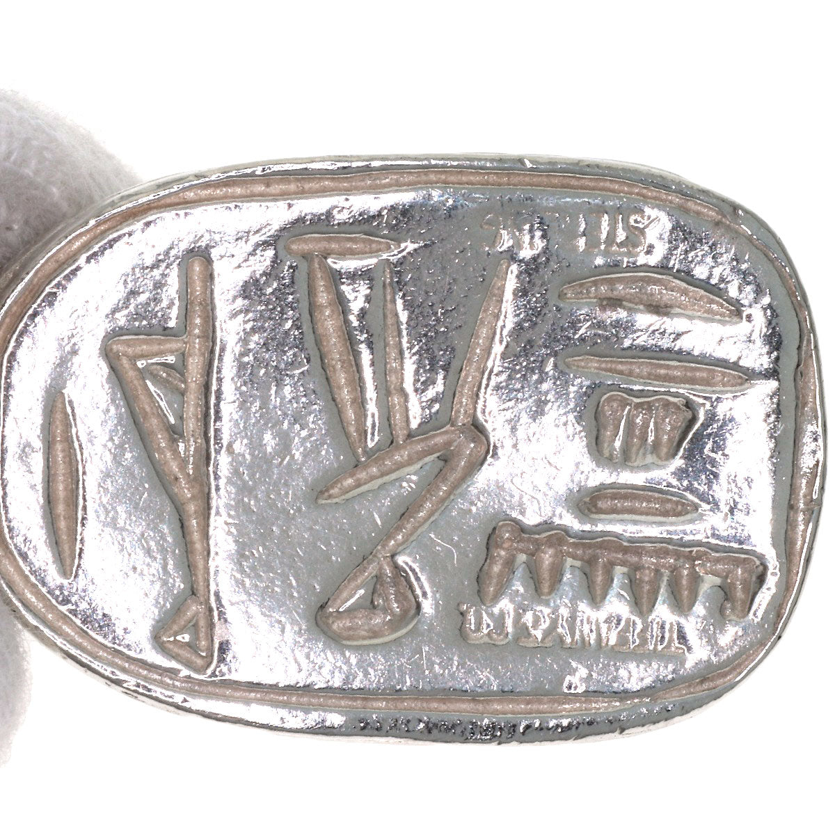 TIFFANY&Co. Scarab Hieroglyph Necklace Silver Ladies [Used]