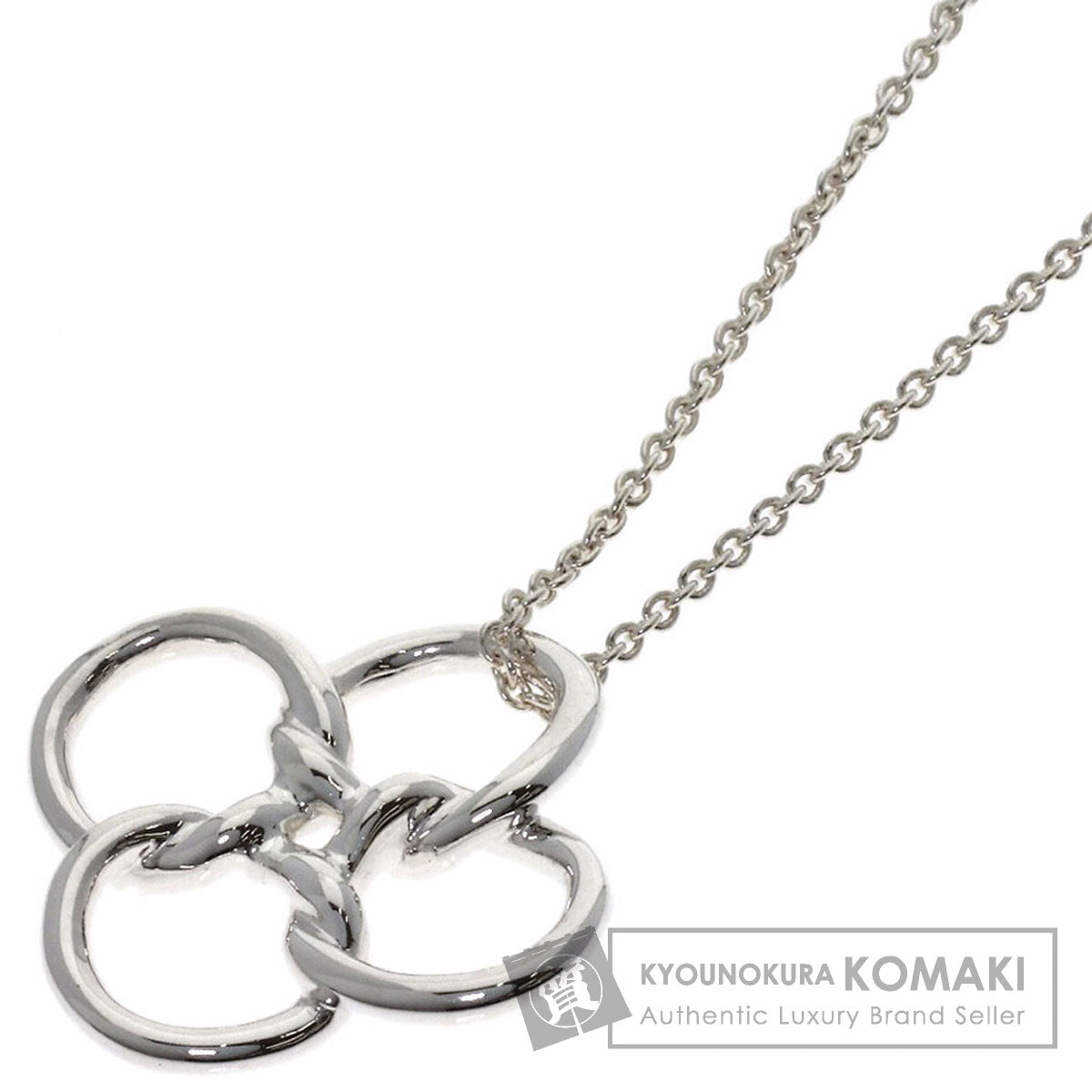 TIFFANY&Co. Quadro Folio Necklace Silver Ladies [Used]