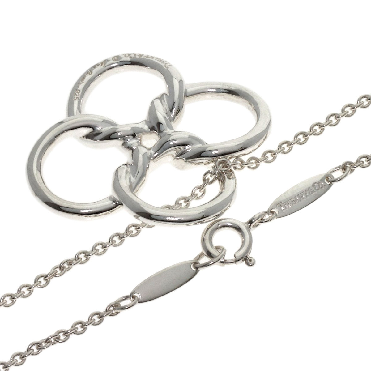 TIFFANY&Co. Quadro Folio Necklace Silver Ladies [Used]