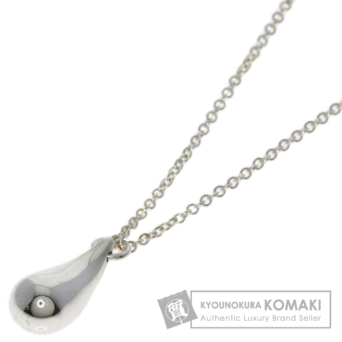 TIFFANY&Co. teardrop Necklace Silver Ladies [Used]