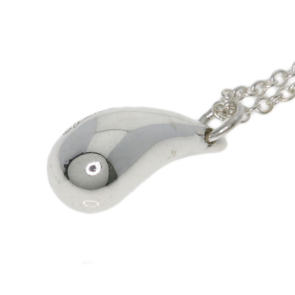 TIFFANY&Co. teardrop Necklace Silver Ladies [Used]