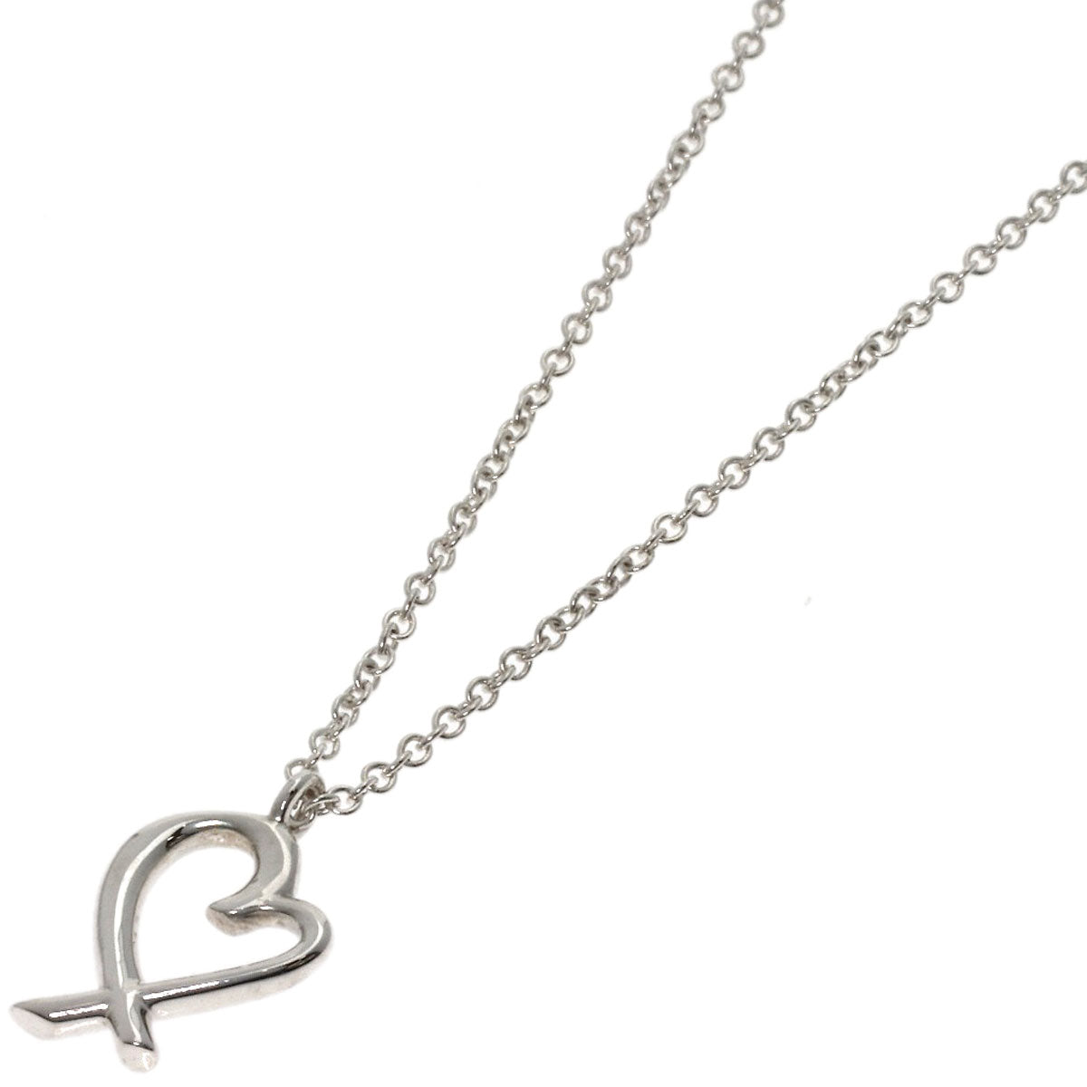 TIFFANY&Co. Loving Heart Mini Necklace Silver Ladies [Used]