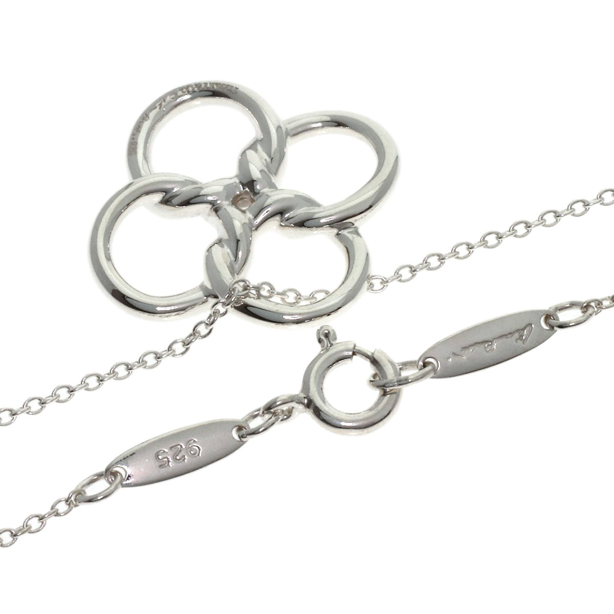 TIFFANY&Co. Quadro folio Necklace Silver Ladies [Used]