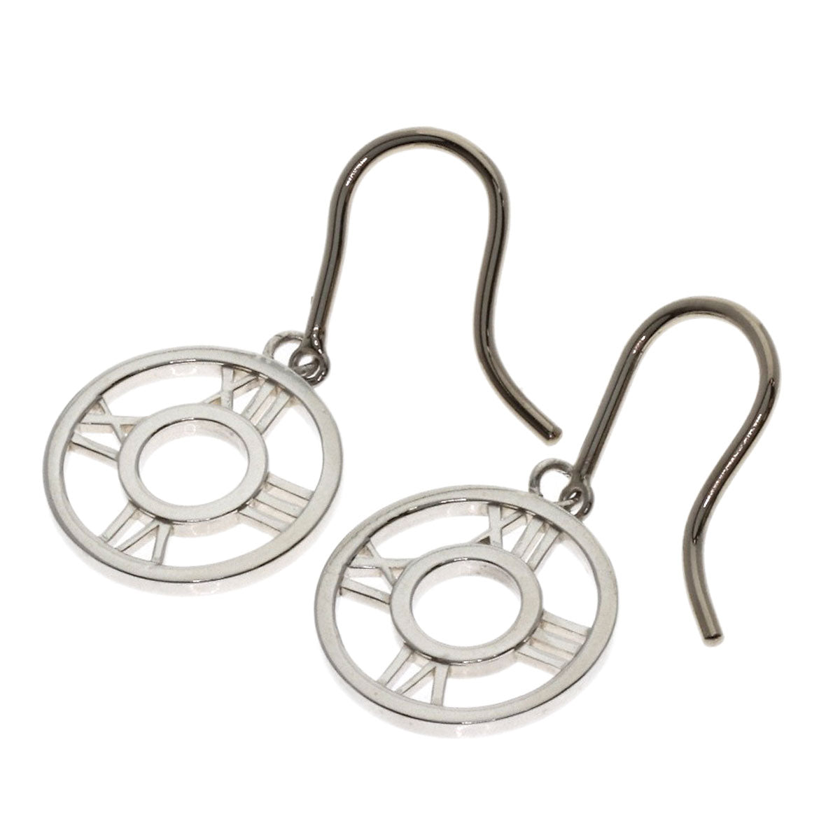 TIFFANY&Co. Atlas Open Medallion earring Silver Ladies [Used]