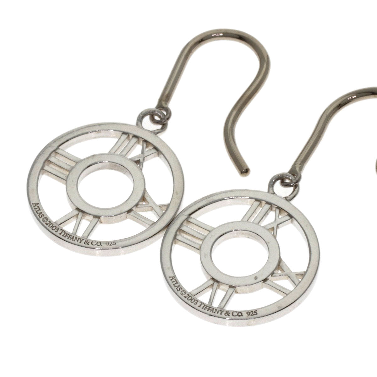 TIFFANY&Co. Atlas Open Medallion earring Silver Ladies [Used]