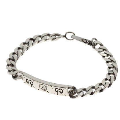 GUCCI Ghost Skull Motif Bracelet Silver Ladies [Used]