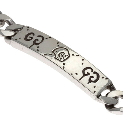 GUCCI Ghost Skull Motif Bracelet Silver Ladies [Used]