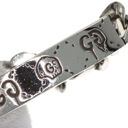 GUCCI Ghost Skull Motif Bracelet Silver Ladies [Used]