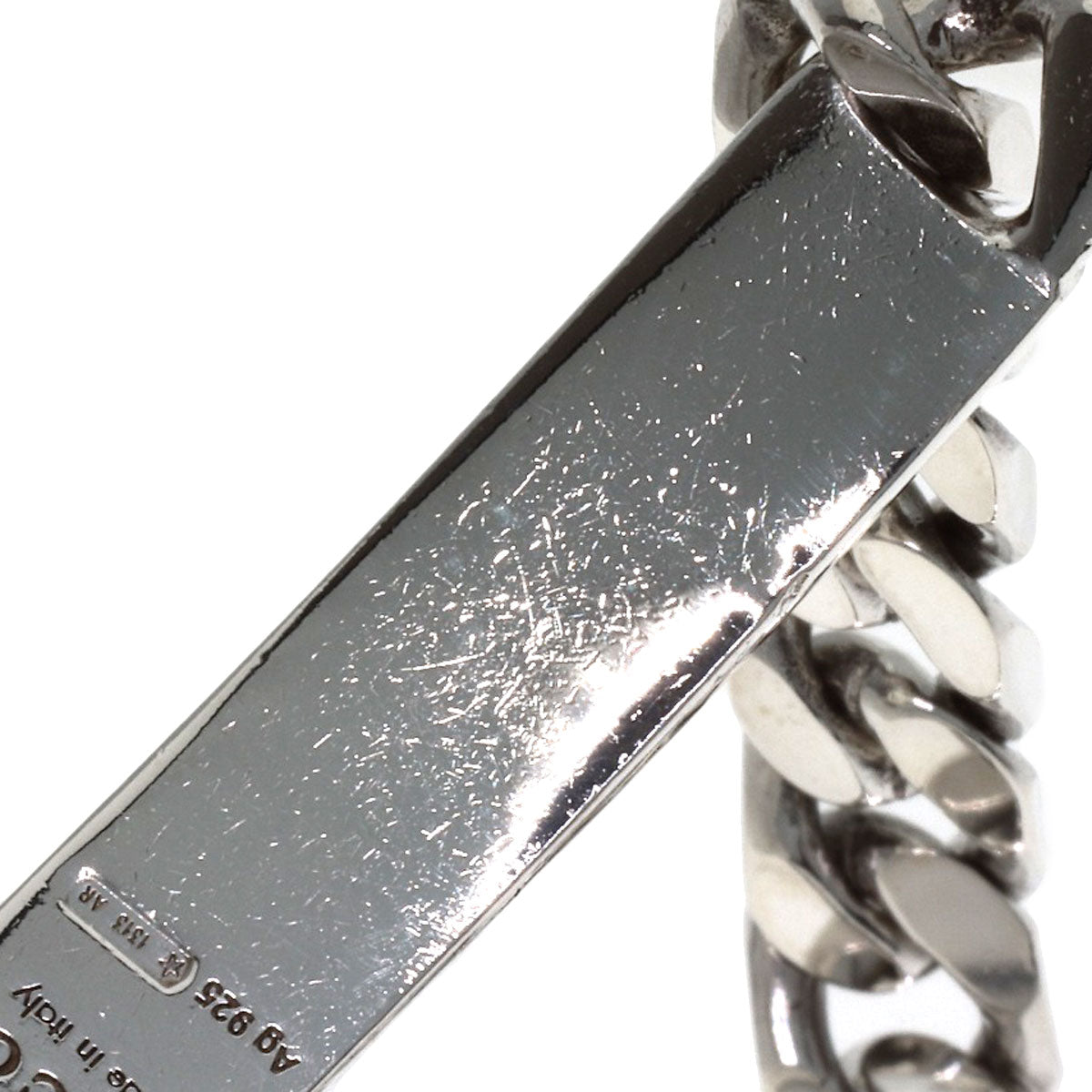 GUCCI Ghost Skull Motif Bracelet Silver Ladies [Used]