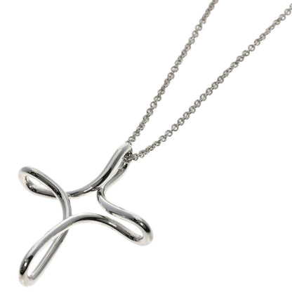 TIFFANY&Co. Open cross Necklace Silver Ladies [Used]