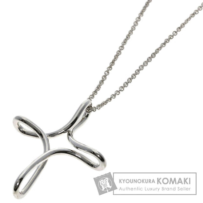 TIFFANY&Co. Open cross Necklace Silver Ladies [Used]