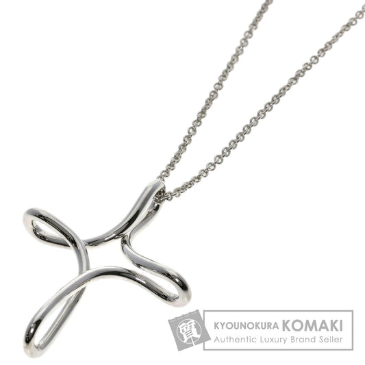 TIFFANY&Co. Open cross Necklace Silver Ladies [Used]