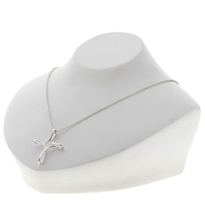 TIFFANY&Co. Open cross Necklace Silver Ladies [Used]