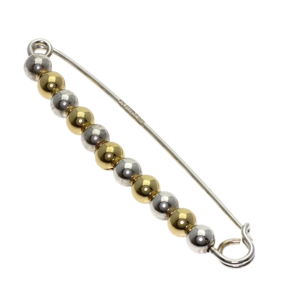 TIFFANY&Co. Ball Two-Tone Brooch Silver K14 Yellow GoldLadies [Used]