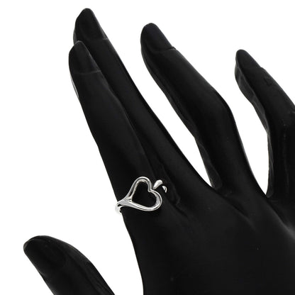 TIFFANY&Co. Open heart Ring Silver Ladies [Used]