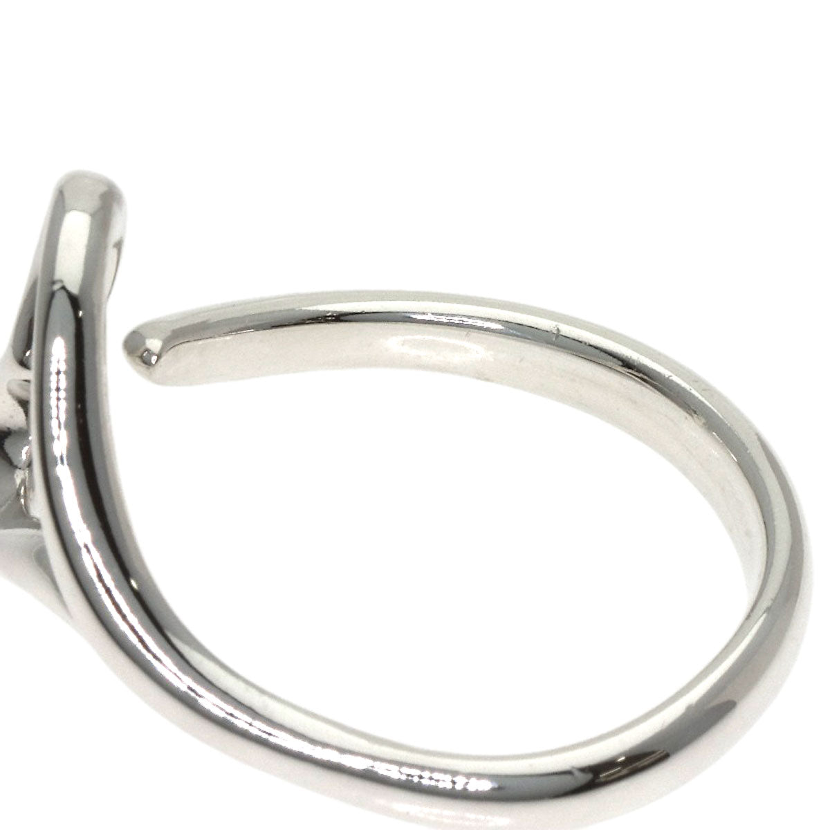 TIFFANY&Co. Open heart Ring Silver Ladies [Used]