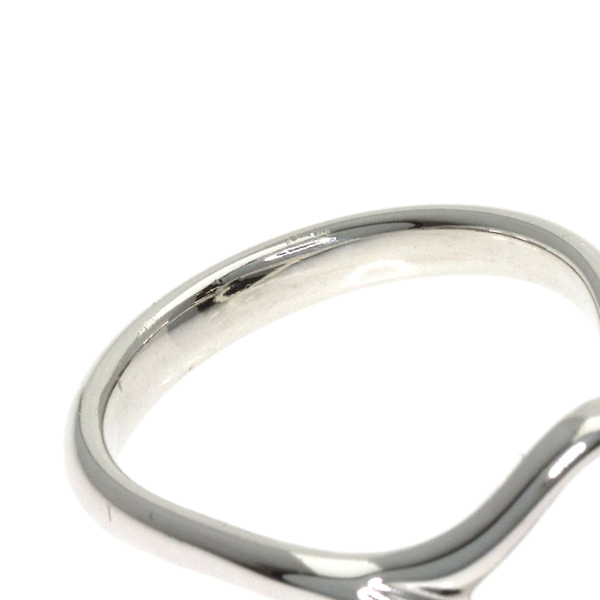 TIFFANY&Co. Open heart Ring Silver Ladies [Used]