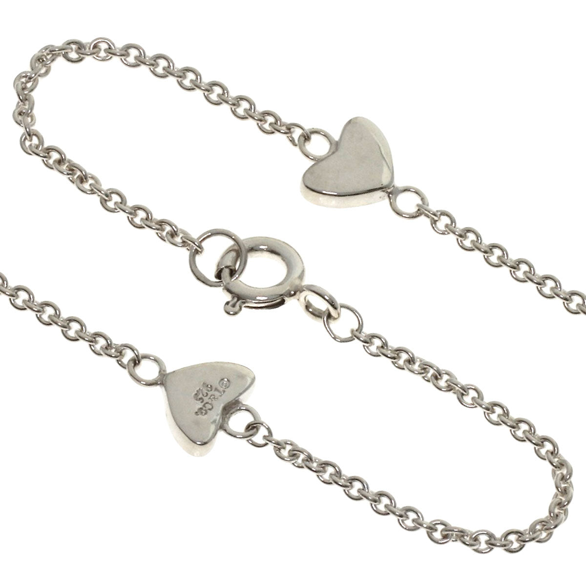 TIFFANY&Co. Heart Link Lariat Necklace Silver Ladies [Used]