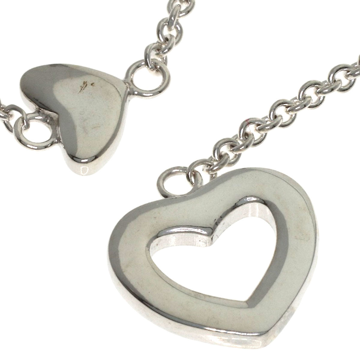 TIFFANY&Co. Heart Link Lariat Necklace Silver Ladies [Used]
