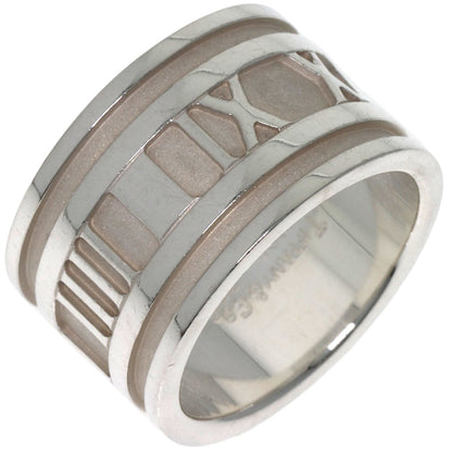 TIFFANY&Co. Atlas wide Ring Silver Ladies [Used]