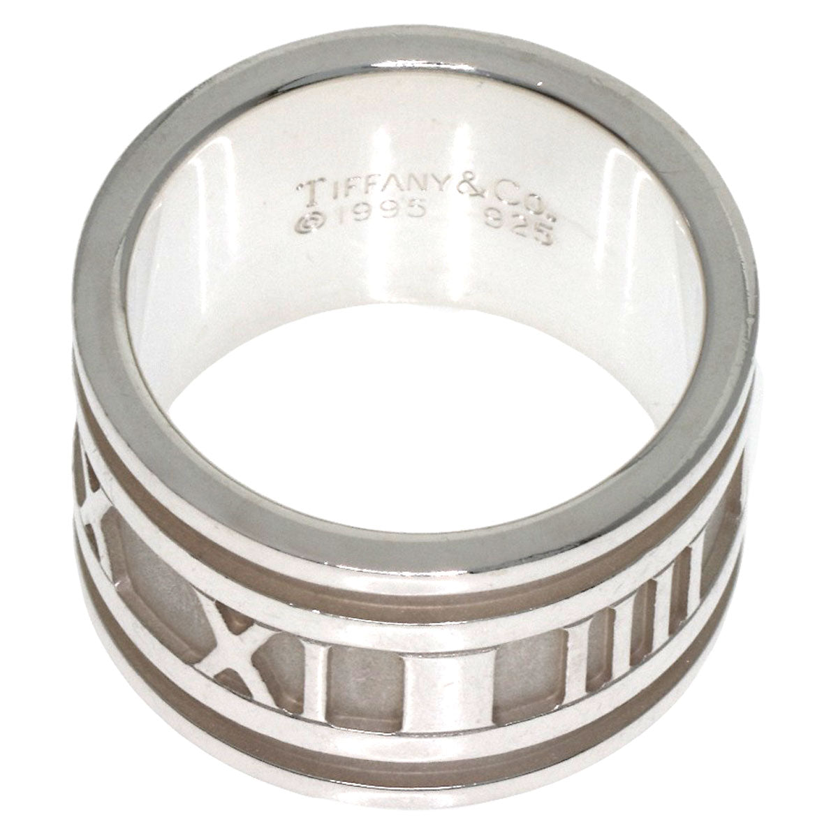 TIFFANY&Co. Atlas wide Ring Silver Ladies [Used]