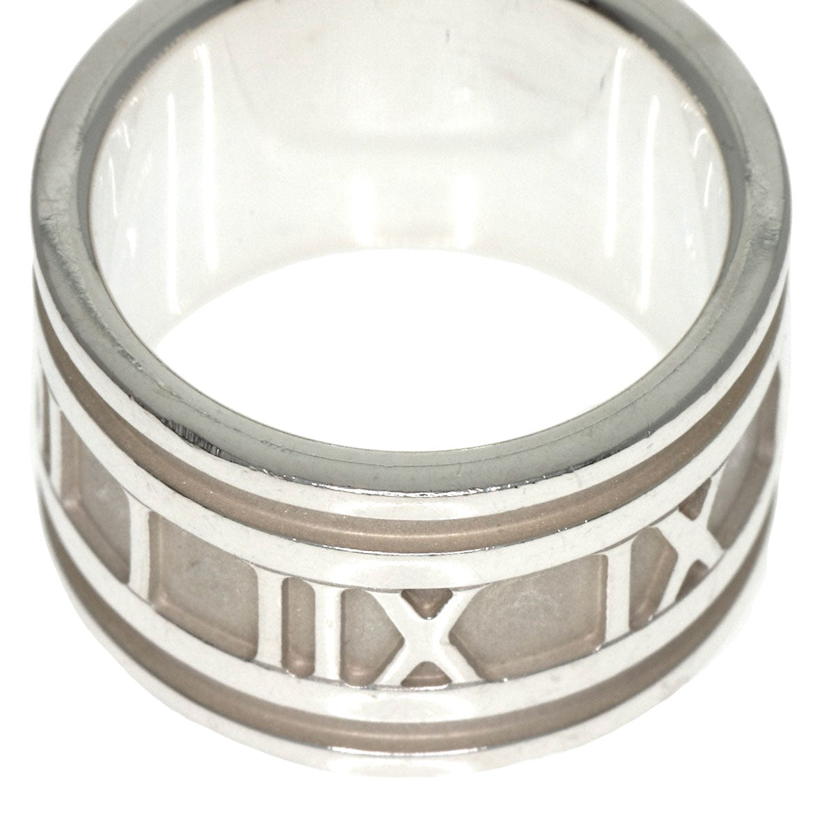 TIFFANY&Co. Atlas wide Ring Silver Ladies [Used]