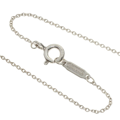 TIFFANY&Co. Double Heart Enamel Necklace Silver Ladies [Used]