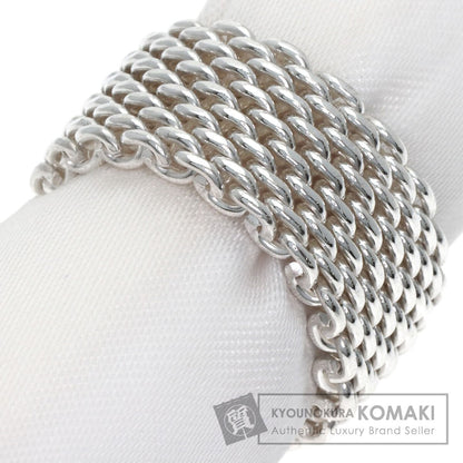 TIFFANY&Co. Somerset mesh Ring Silver Ladies [Used]