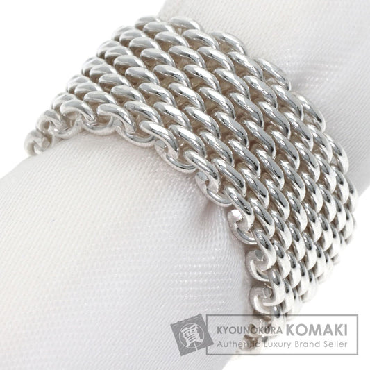 TIFFANY&Co. Somerset mesh Ring Silver Ladies [Used]