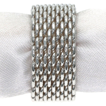 TIFFANY&Co. Somerset mesh Ring Silver Ladies [Used]