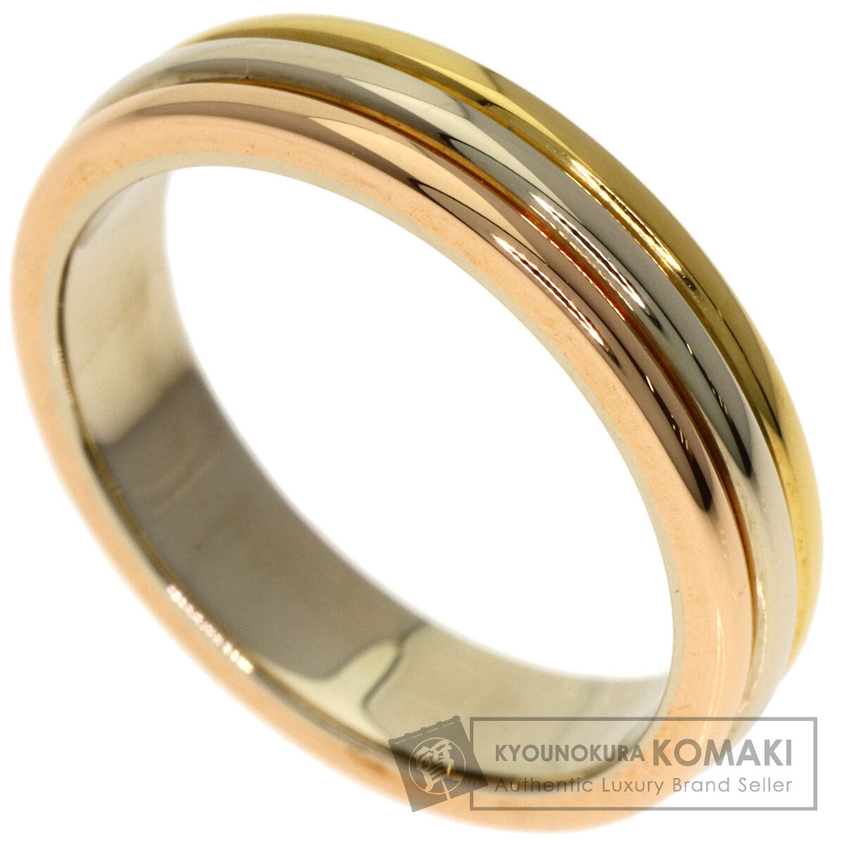 カルティエ スリーカラー #48 リング・指輪 K18イエローゴールド/K18PG/K18WG レディース 【中古】【CARTIER】