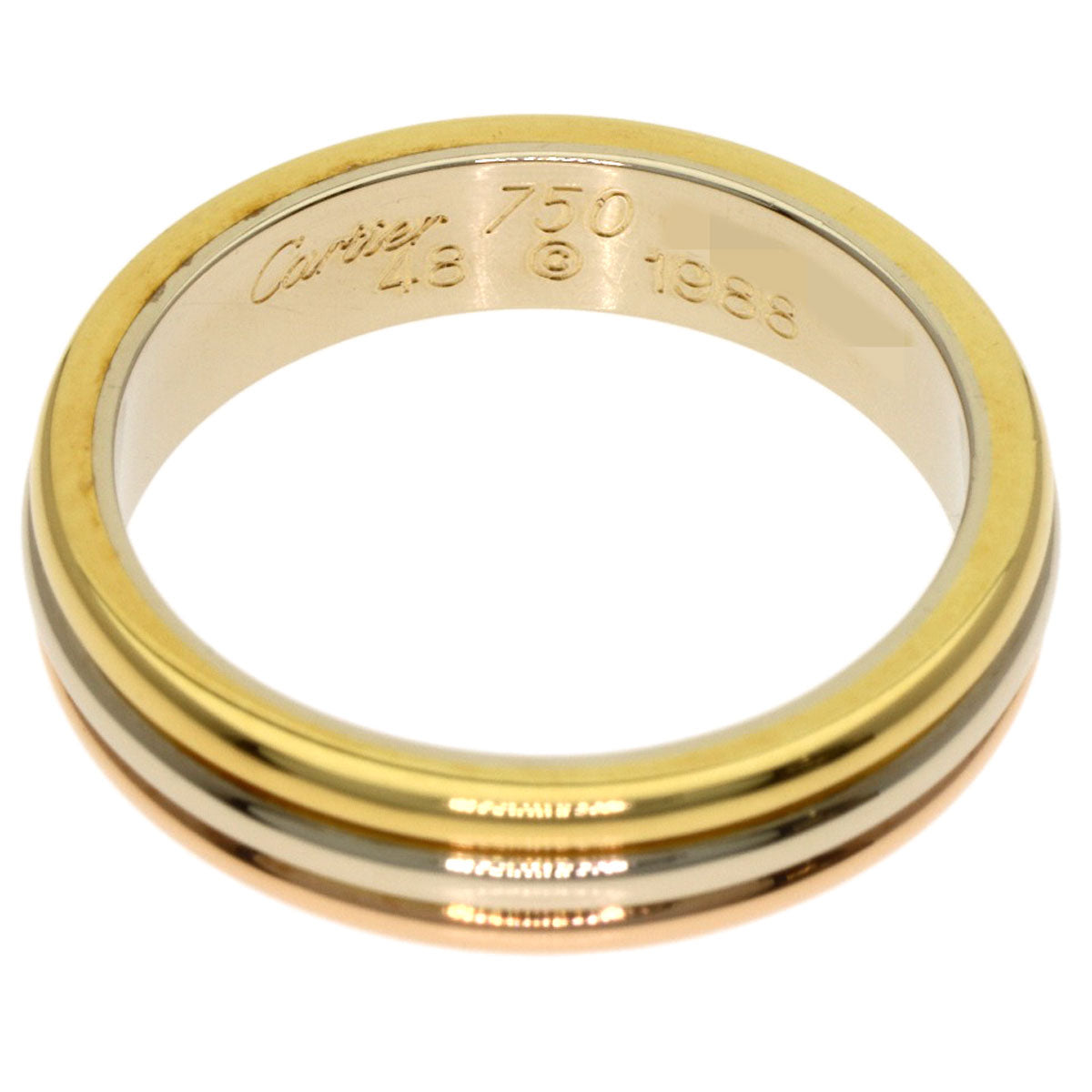 カルティエ スリーカラー #48 リング・指輪 K18イエローゴールド/K18PG/K18WG レディース 【中古】【CARTIER】