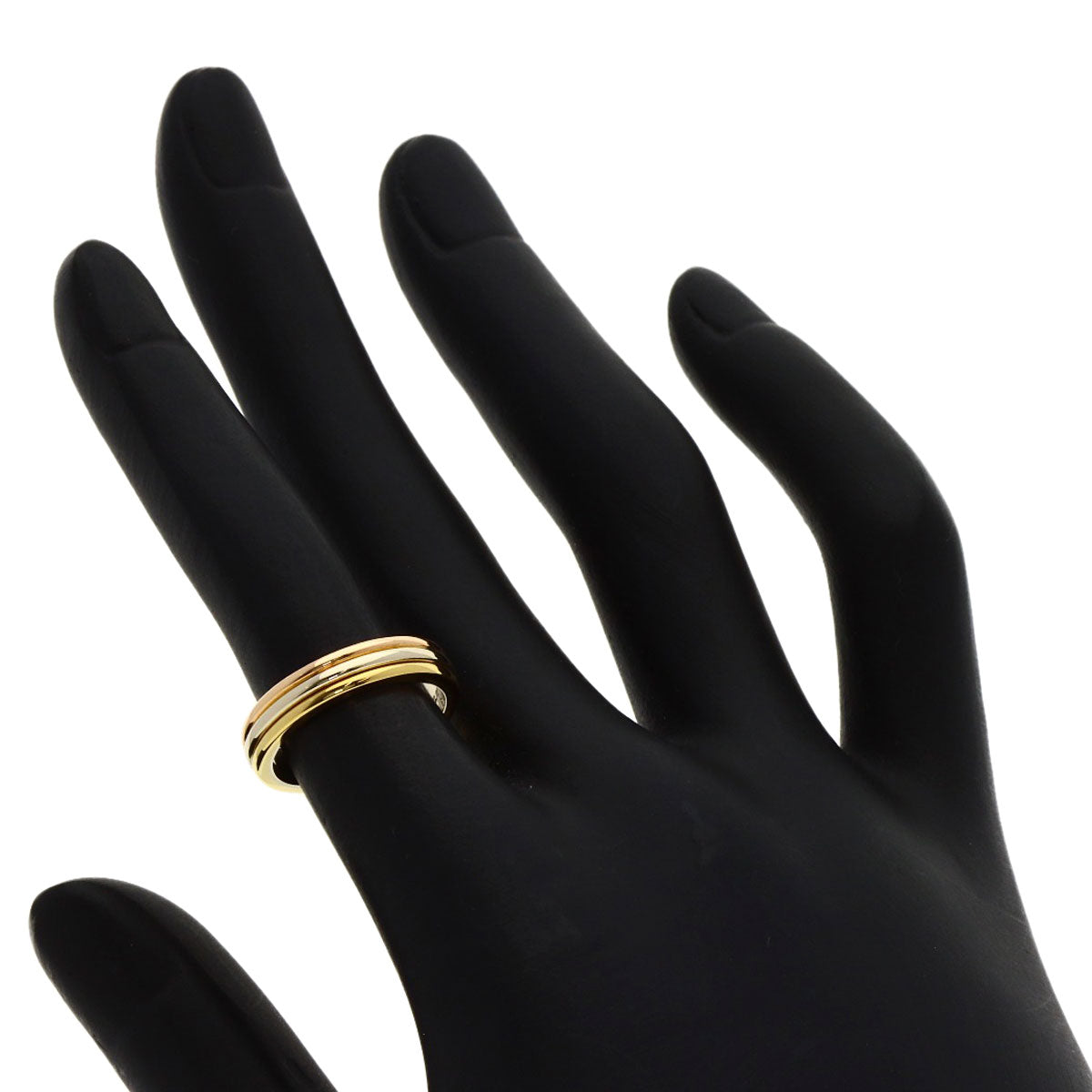 カルティエ スリーカラー #48 リング・指輪 K18イエローゴールド/K18PG/K18WG レディース 【中古】【CARTIER】