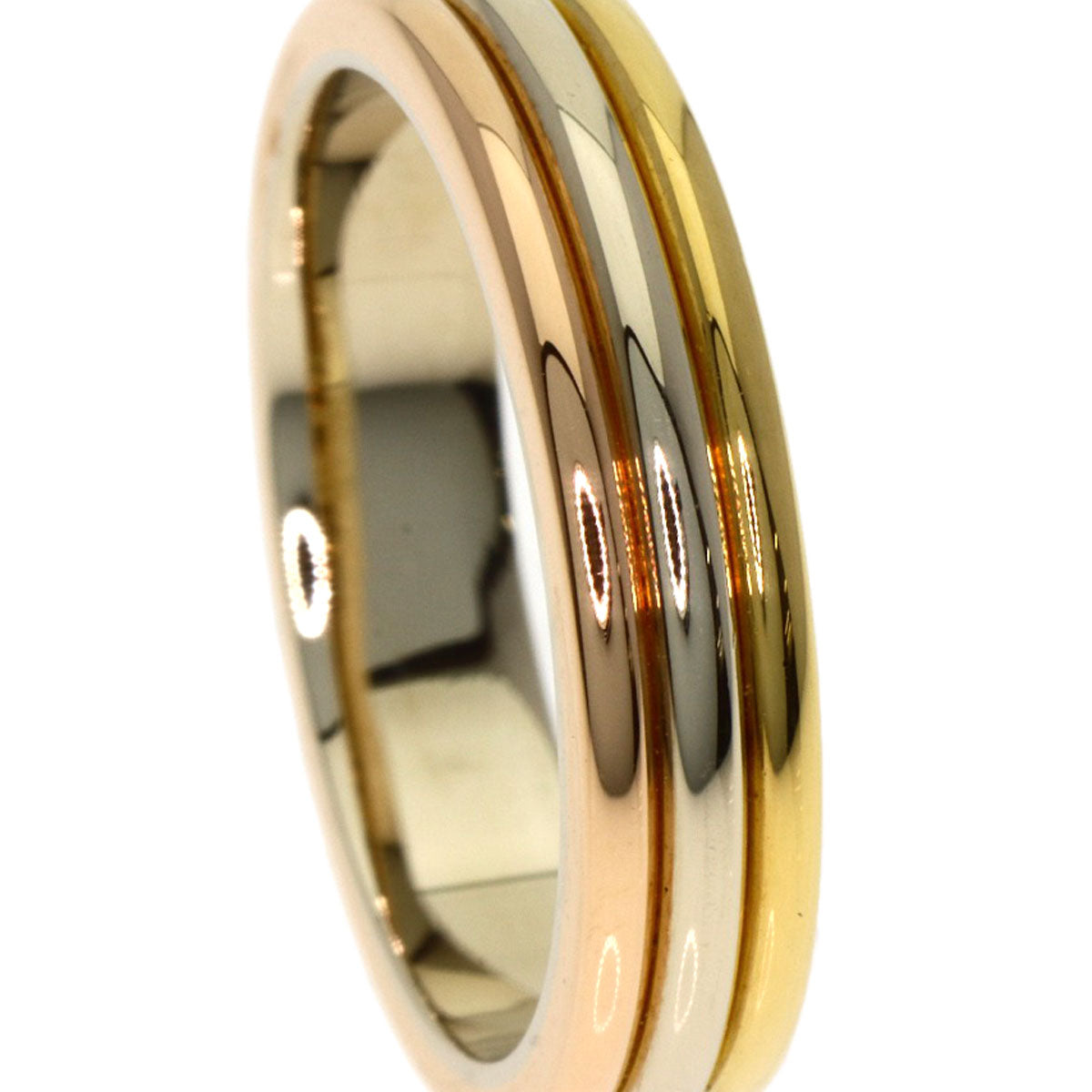 カルティエ スリーカラー #48 リング・指輪 K18イエローゴールド/K18PG/K18WG レディース 【中古】【CARTIER】